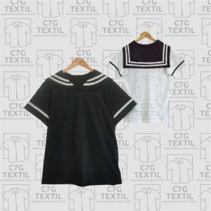 Molde Remera Cuello Marinero estilo Seifuku/Otaku | Patrón Digital PDF